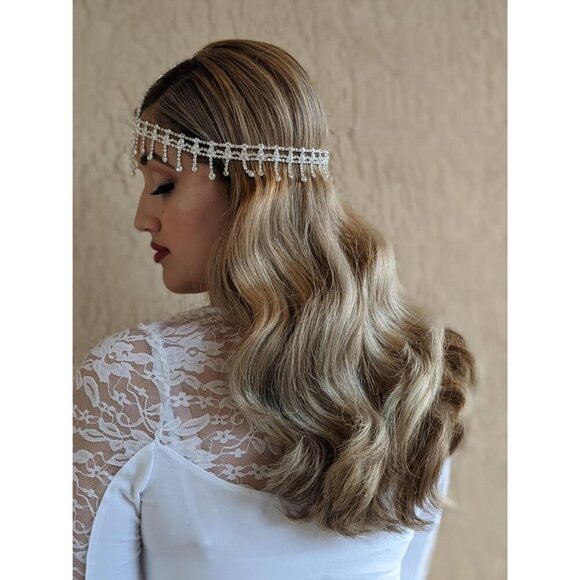 1920s Headband Rhinestone Flapper Hair Accessories for Costume Party main image 4